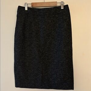 Theory Charcoal Textured Pencil Skirt